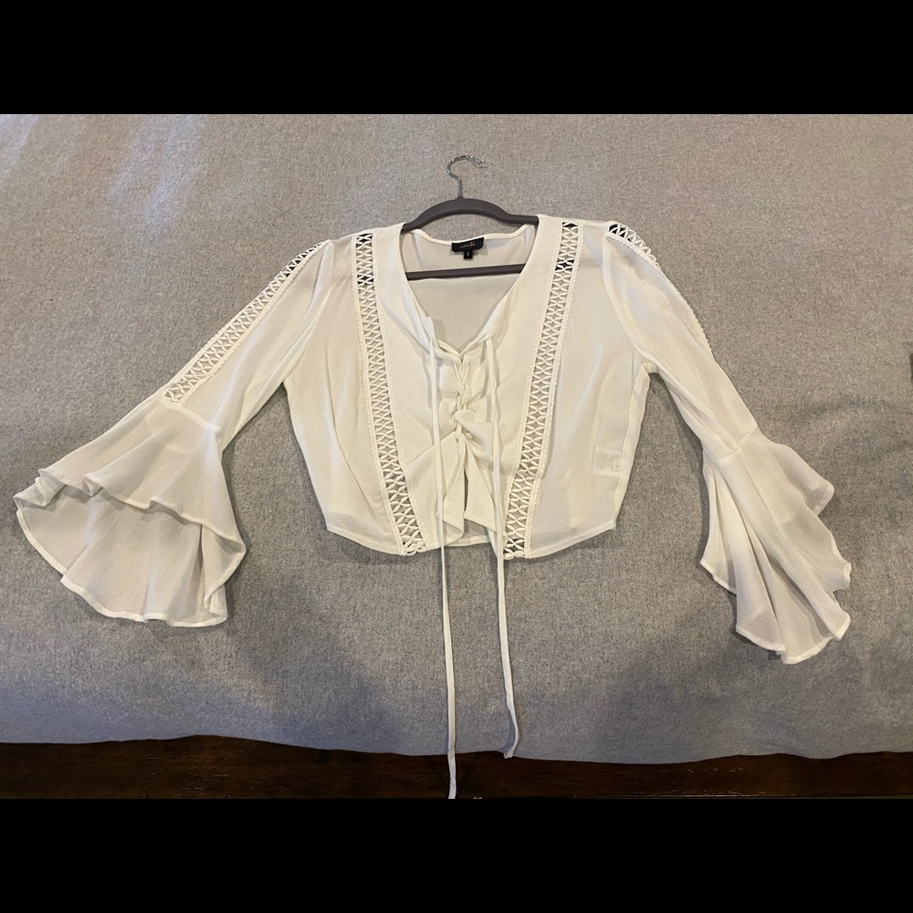 White tie crop top